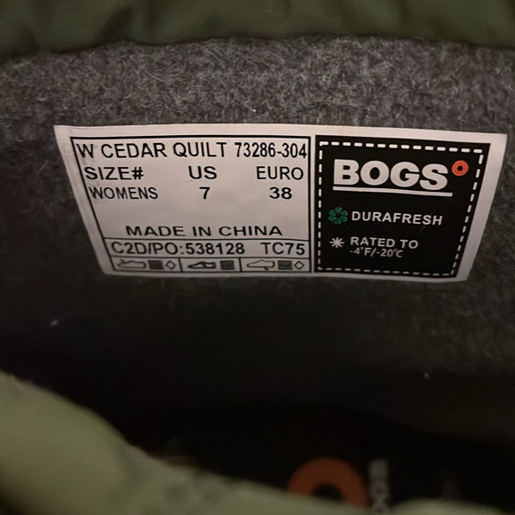 Bogs Green and Black Winter Boots - Picture 6 of 7